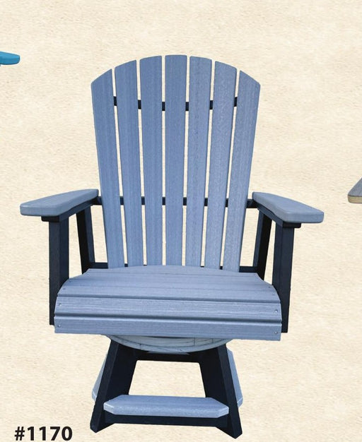 Keystone Poly Adirondack Swivel Dining Chair