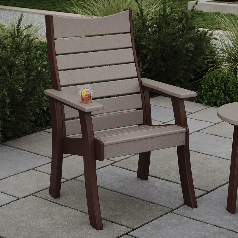 LuxCraft 2 ft. Contour Recycled Plastic Bench - real product photo