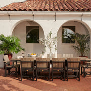 LuxCraft Urban 10ft Recycled Plastic Oval Outdoor Dining Table (44" x 120")