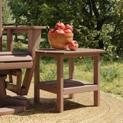 SoPoly 25" St. Simons Oval Side Table — SoPoly outdoor poly furniture (image 1 of 3)
