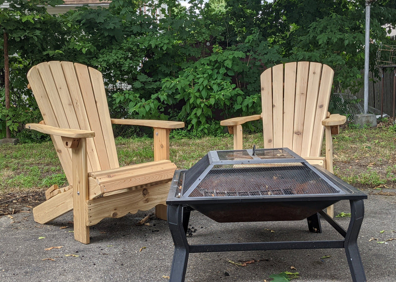 The Classic Adirondack Chair Kit in Knotted Cedar