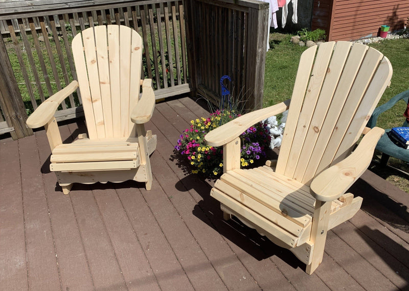 The Classic Adirondack Chair Kit in Knotted Pine
