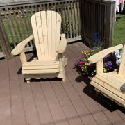 Wooden Classic Adirondack Chair (Standard) in Knotted Pine, Unstained