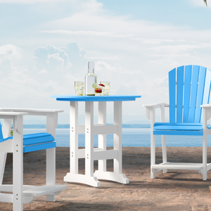 SoPoly 36" Round Counter Table — SoPoly outdoor poly furniture (image 1 of 3)