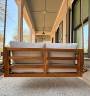Del Mar Teak Porch Swing Bed — Standard — ModHaven, additional view