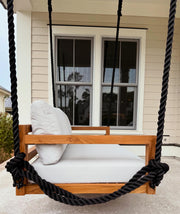 Bimini Teak Porch Swing Bed — Standard — ModHaven, additional view