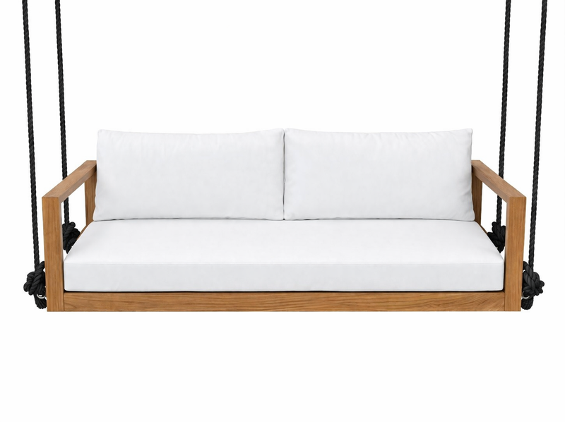 Bimini Teak Porch Swing Bed — Standard — ModHaven, additional view