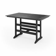 SoPoly 72" Savannah Farmhouse Bar Table in Black (image 1 of 2)