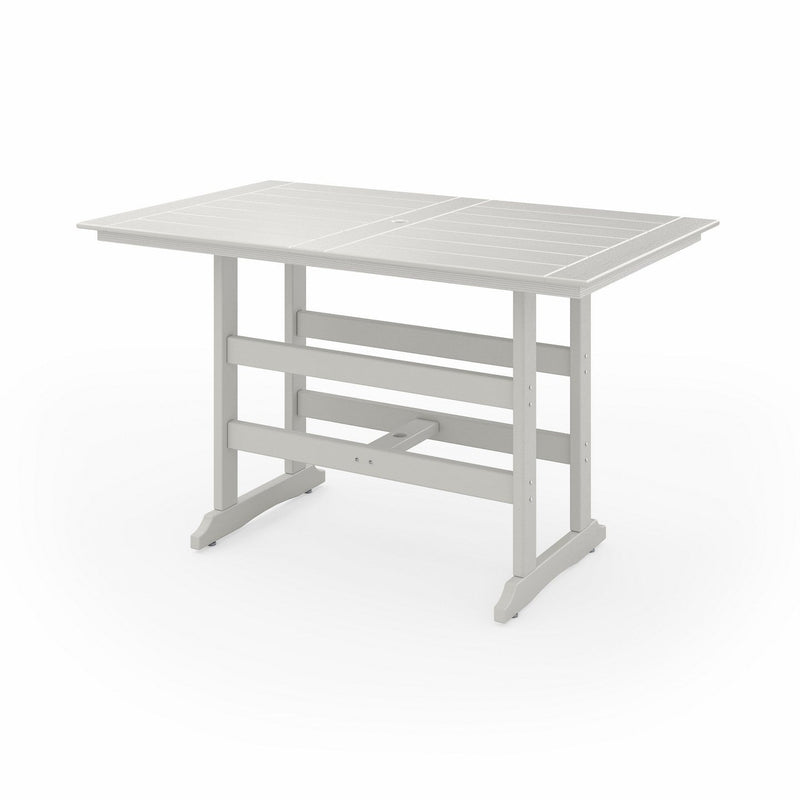 SoPoly 72" Savannah Farmhouse Bar Table in Heron Gray (image 1 of 2)