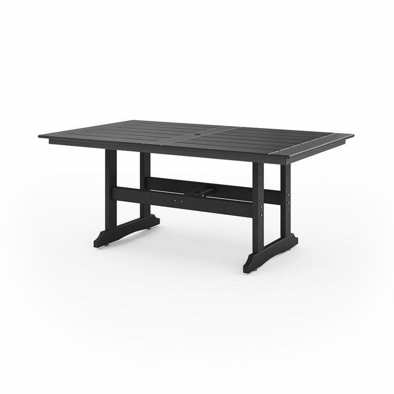 SoPoly 72" Savannah Farmhouse Dining Table in Black (image 1 of 2)