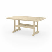 SoPoly 72" Savannah Farmhouse Dining Table in Tybee Sand (image 1 of 2)