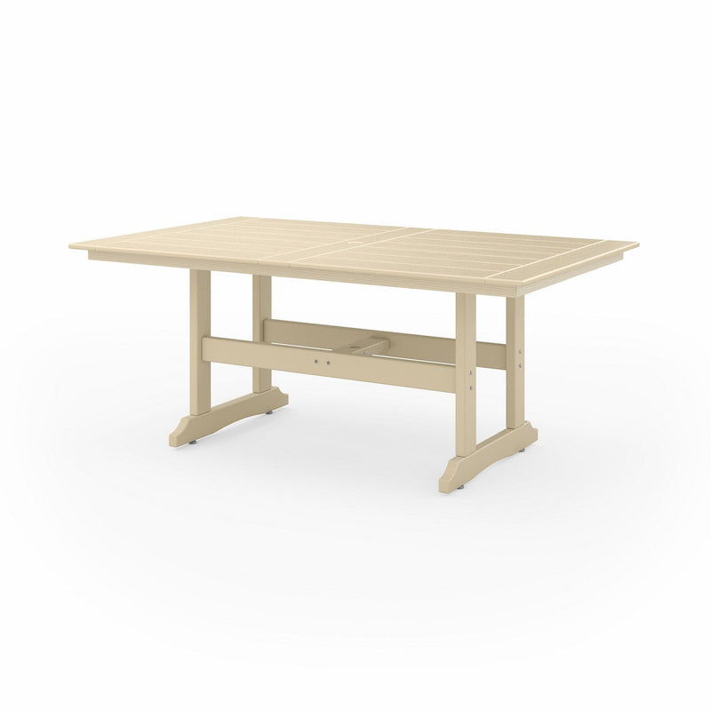 SoPoly 72" Savannah Farmhouse Dining Table in Tybee Sand (image 1 of 2)