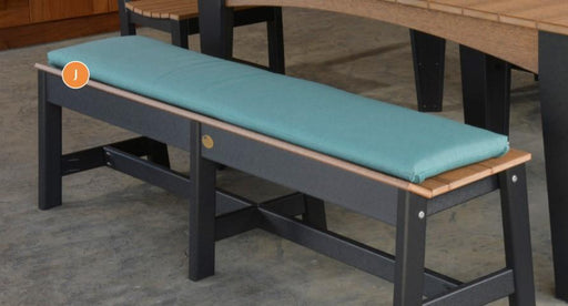 LuxCraft Sunbrella 72 Inch Cafe Bench Cushion