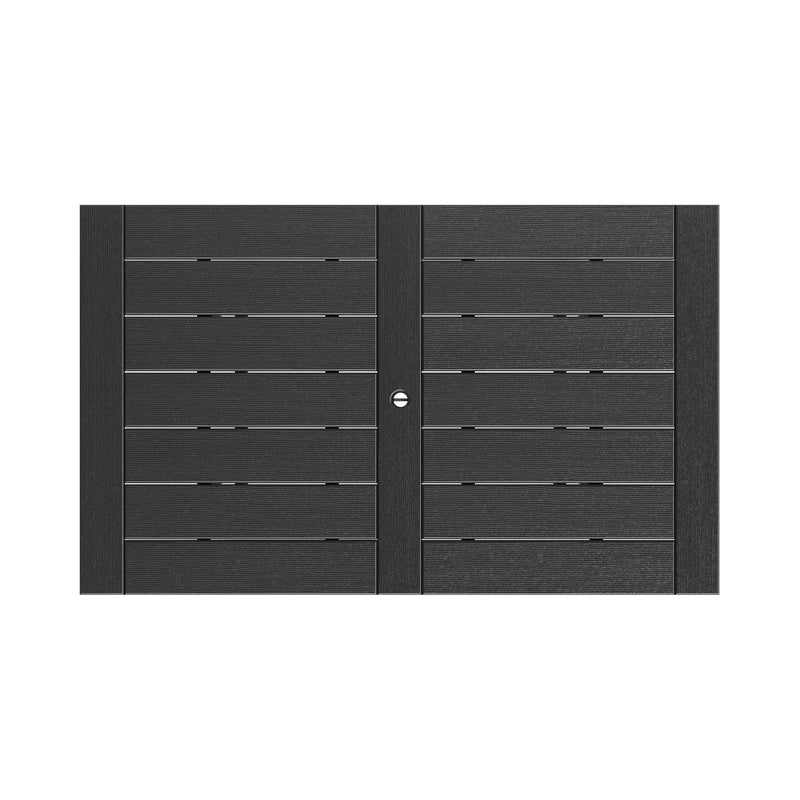 SoPoly 72" Savannah Farmhouse Bar Table in Black (image 2 of 2)