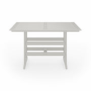 SoPoly 72" Savannah Farmhouse Bar Table in Heron Gray, front view