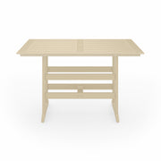 SoPoly 72" Savannah Farmhouse Bar Table in Tybee Sand, front view