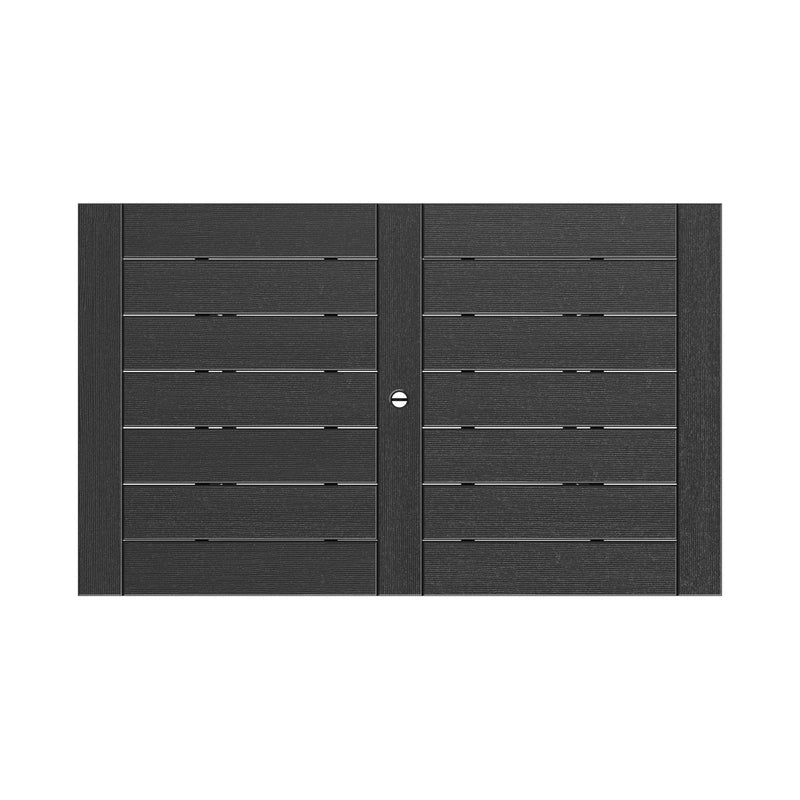 SoPoly 72" Savannah Farmhouse Dining Table in Black (image 2 of 2)