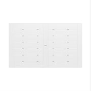 SoPoly 72" Savannah Farmhouse Dining Table in Destin White (image 2 of 2)