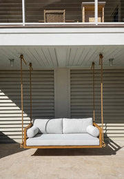 Del Mar Teak Porch Swing Bed — Standard — ModHaven, additional view