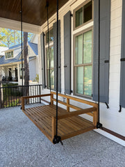 Bimini Teak Porch Swing Bed — Small — ModHaven, additional view