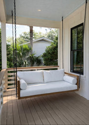 Del Mar Teak Porch Swing Bed — Standard — ModHaven, additional view