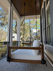 Bimini Teak Porch Swing Bed — Small — ModHaven, additional view