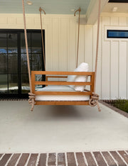 Del Mar Teak Porch Swing Bed — Standard — ModHaven, additional view