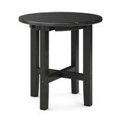 SoPoly 18" Classic Round Side Table in Black (image 1 of 2)