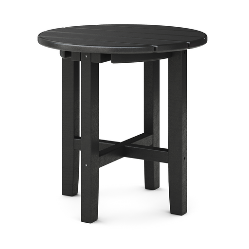 SoPoly 18" Classic Round Side Table in Black (image 1 of 2)