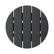 SoPoly 18" Classic Round Side Table in Black (image 2 of 2)