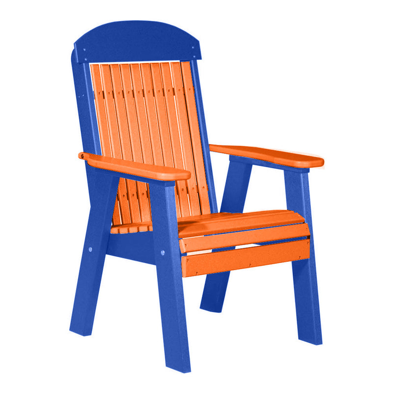 LuxCraft Tangerine 2' Classic Highback Recycled Plastic Chair