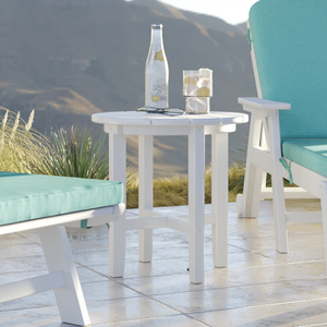 SoPoly 18" Classic Round Side Table — SoPoly outdoor poly furniture (image 1 of 3)