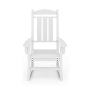 SoPoly Callaway Porch Rocker in Destin White, front view