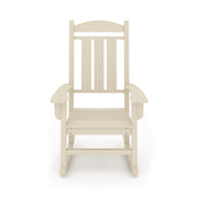 SoPoly Callaway Porch Rocker in Tybee Sand, front view