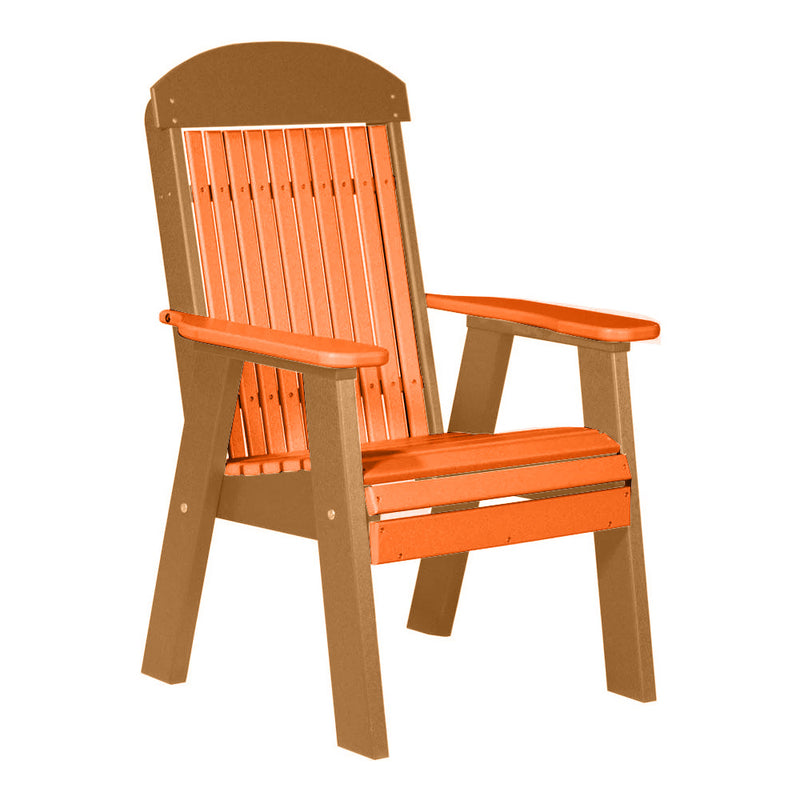LuxCraft Tangerine 2' Classic Highback Recycled Plastic Chair