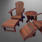 Wooden Classic 2-Position Ottoman (Standard) in Brazilian Walnut (IPE), Oiled Fully Assembled