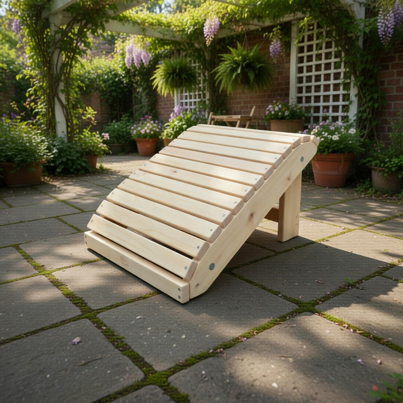 Wooden Classic 2-Position Ottoman (Standard) in Knotted Pine, Unstained