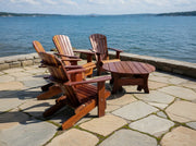 Wooden Royal Social Set for 4 in Clear Cedar, Caramel Glossy
