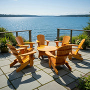 Wooden Royal Social Set for 6 in Clear Cedar, Golden Glossy