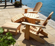 Wooden Royal Complete Patio Set in Clear Cedar, Unstained