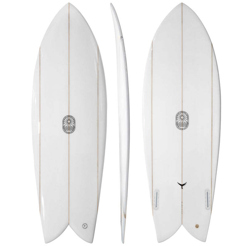 The Finlet Twin Fin Fish Surfboard – Triple Stringer EPS