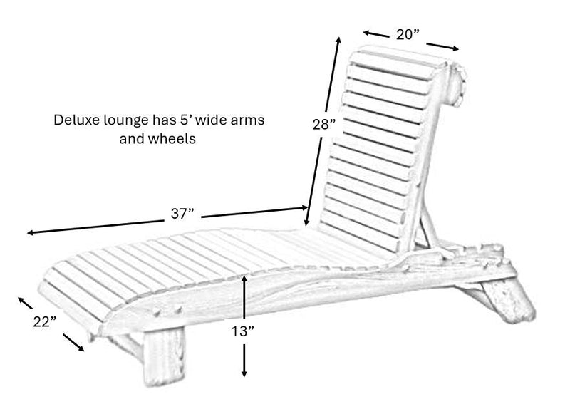 Wooden Deluxe Lounge Chair - view 12