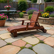 Wooden Deluxe Lounge Chair in Brazilian Walnut (IPE), Oiled Fully Assembled