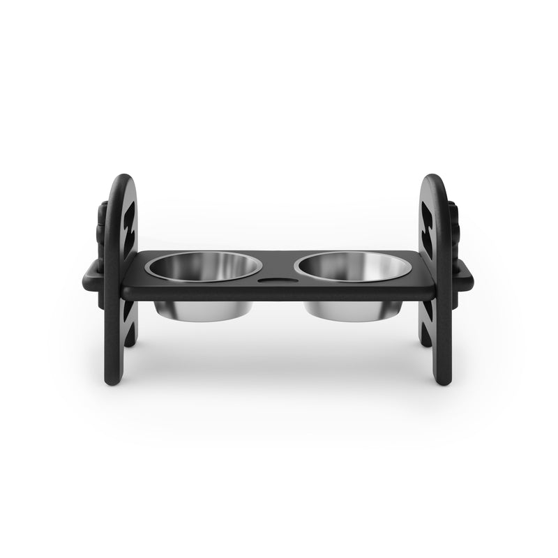 SoPoly Pet Bowl Large in Black, front view