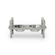 SoPoly Pet Bowl Large in Heron Gray, front view