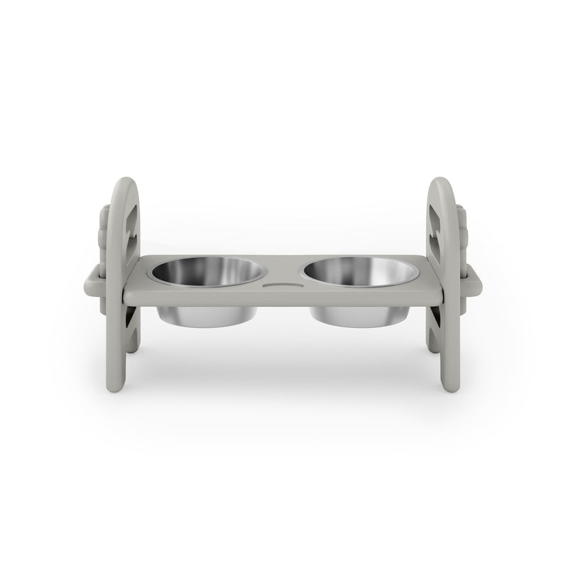 SoPoly Pet Bowl Large in Heron Gray, front view