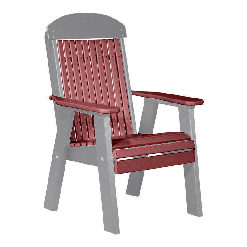 LuxCraft Cherrywood 2' Classic Highback Recycled Plastic Chair