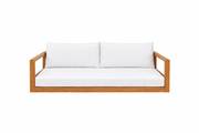 Delray Teak Porch Swing Bed — Small — ModHaven, additional view