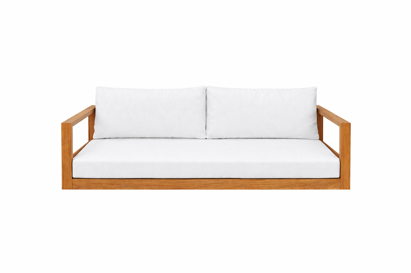 Delray Teak Porch Swing Bed — Standard — ModHaven, additional view