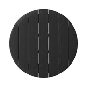 SoPoly 36" Round Bar Table in Black (image 2 of 2)